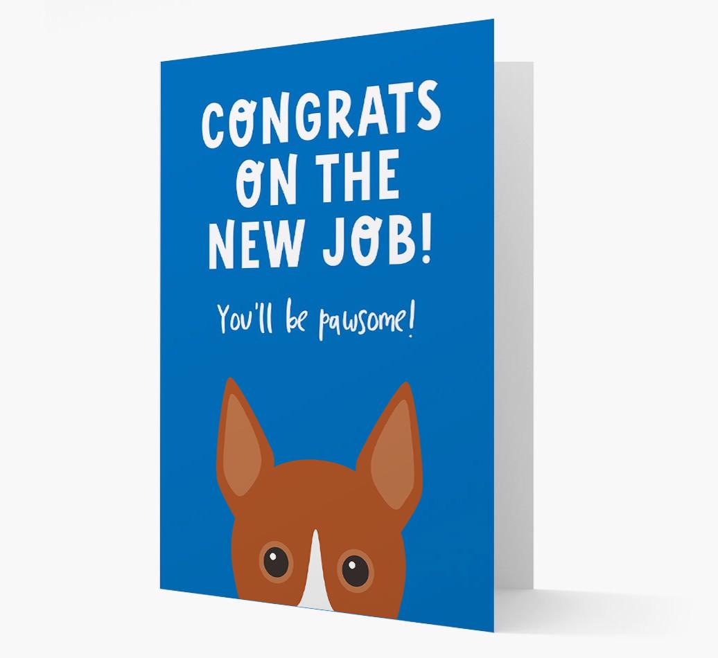Congrats On The New Job: Personalized {breedFullName} Card