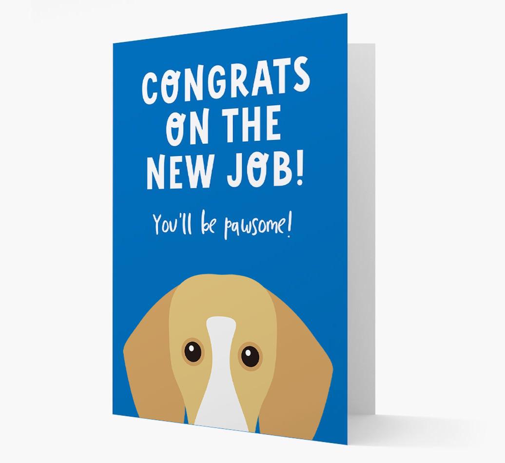 Congrats On The New Job: Personalized {breedFullName} Card