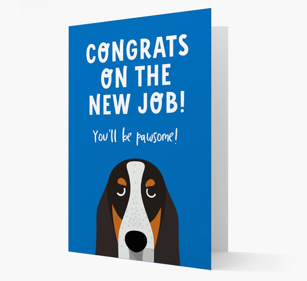 Congrats On The New Job: Personalized {breedFullName} Card