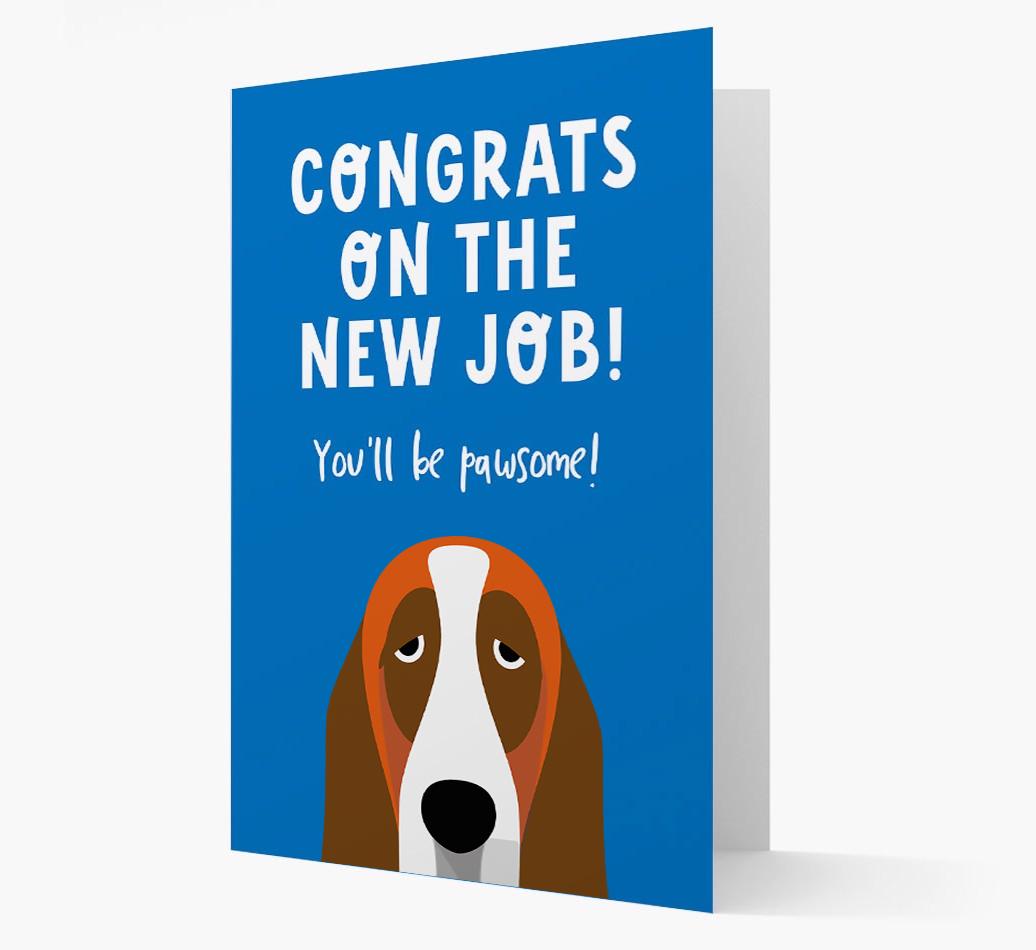Congrats On The New Job: Personalized {breedFullName} Card