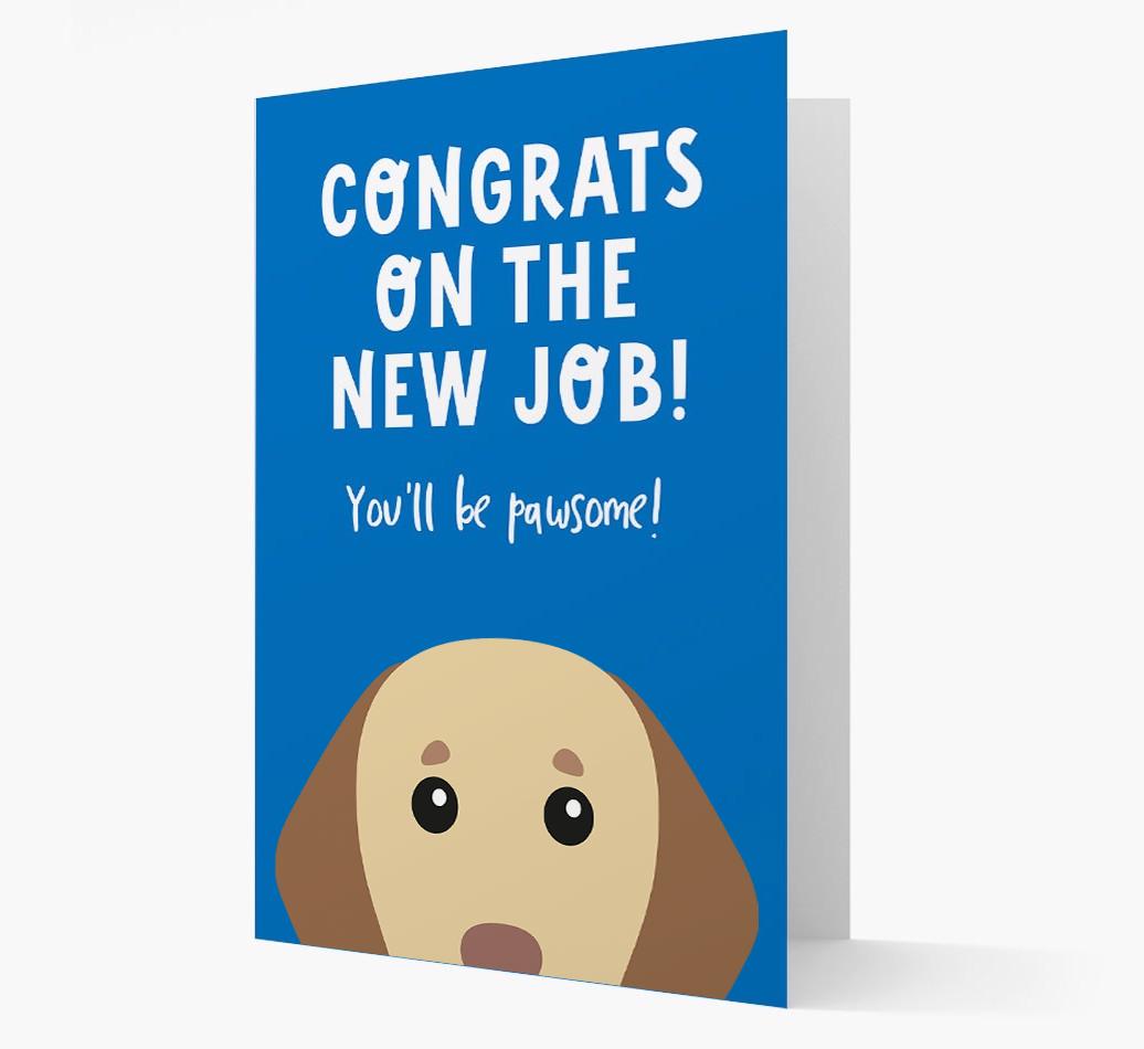 Congrats On The New Job: Personalized {breedFullName} Card