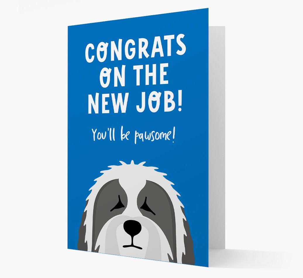 Congrats On The New Job: Personalized {breedFullName} Card