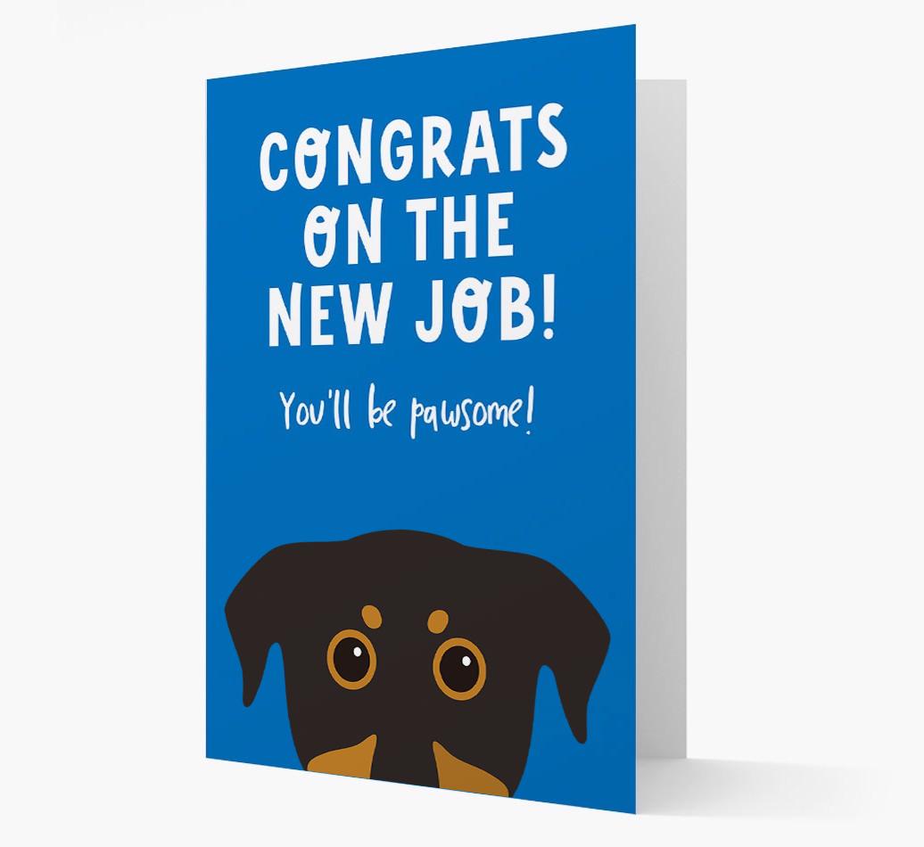 Congrats On The New Job: Personalized {breedFullName} Card