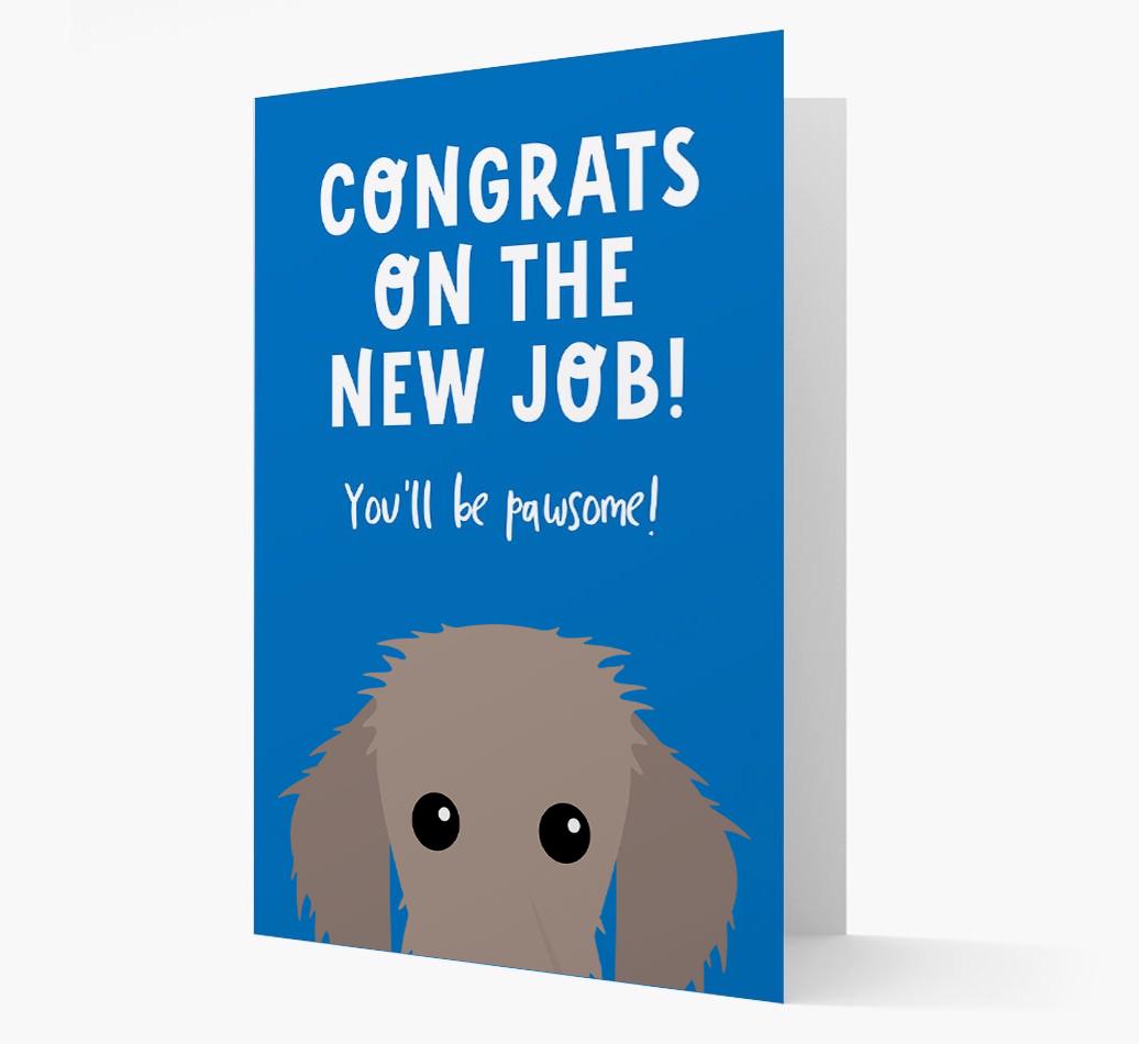Congrats On The New Job: Personalized {breedFullName} Card