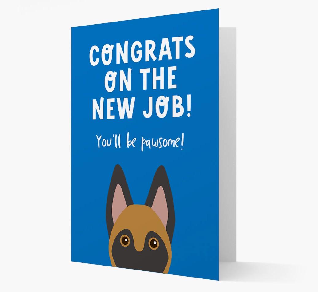 Congrats On The New Job: Personalized {breedFullName} Card