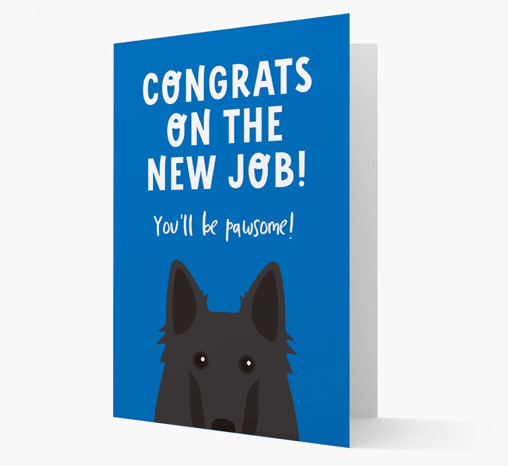 Congrats On The New Job: Personalized {breedFullName} Card