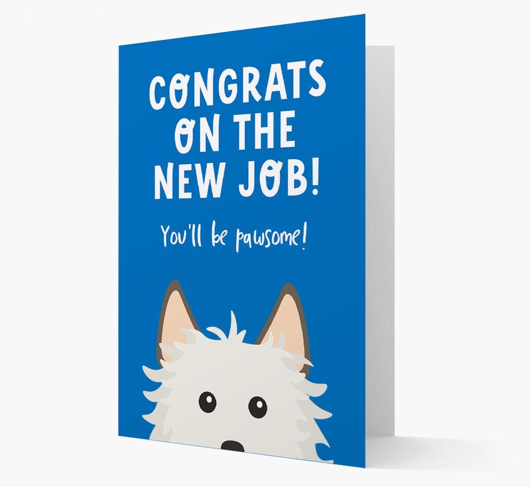 Congrats On The New Job: Personalized {breedFullName} Card