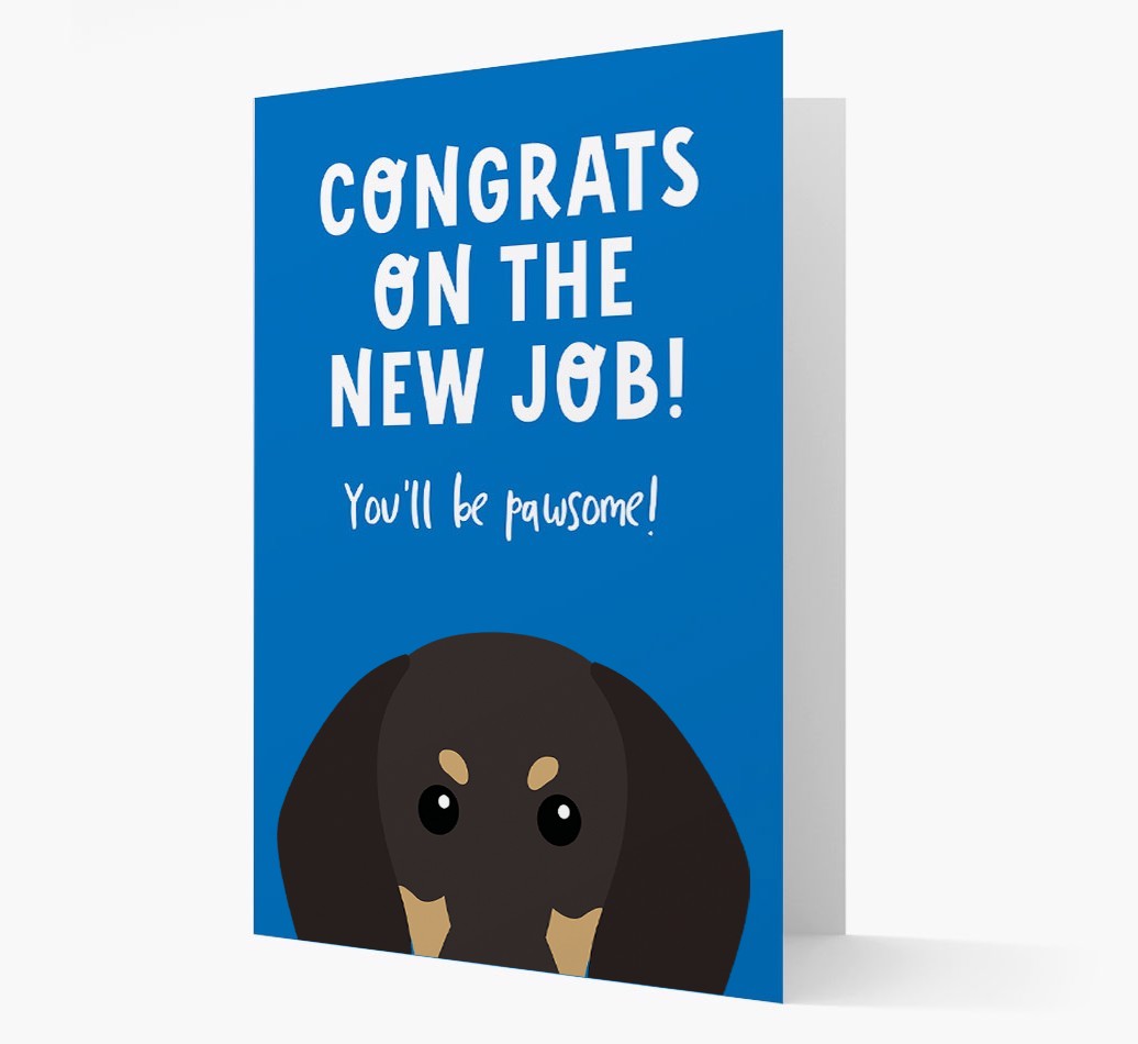 Congrats On The New Job: Personalized {breedFullName} Card