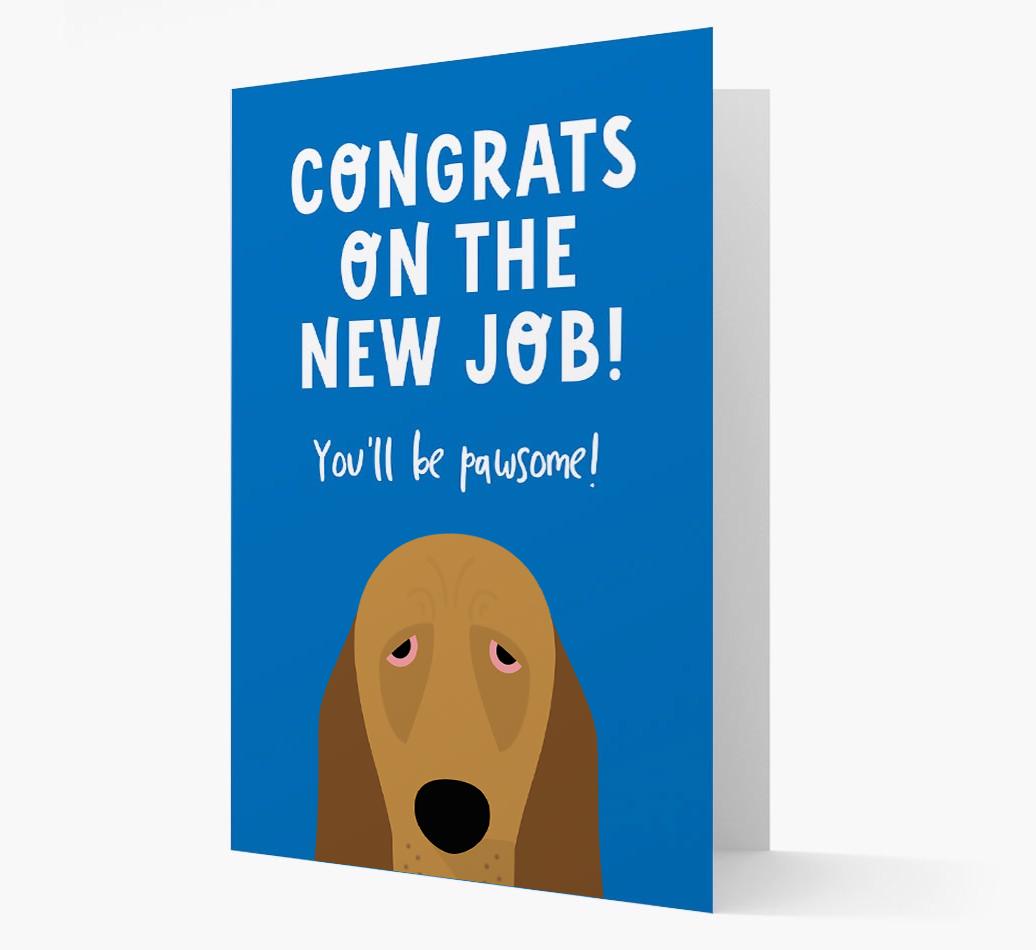 Congrats On The New Job: Personalized {breedFullName} Card