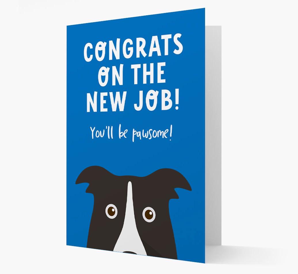 Congrats On The New Job: Personalized {breedFullName} Card