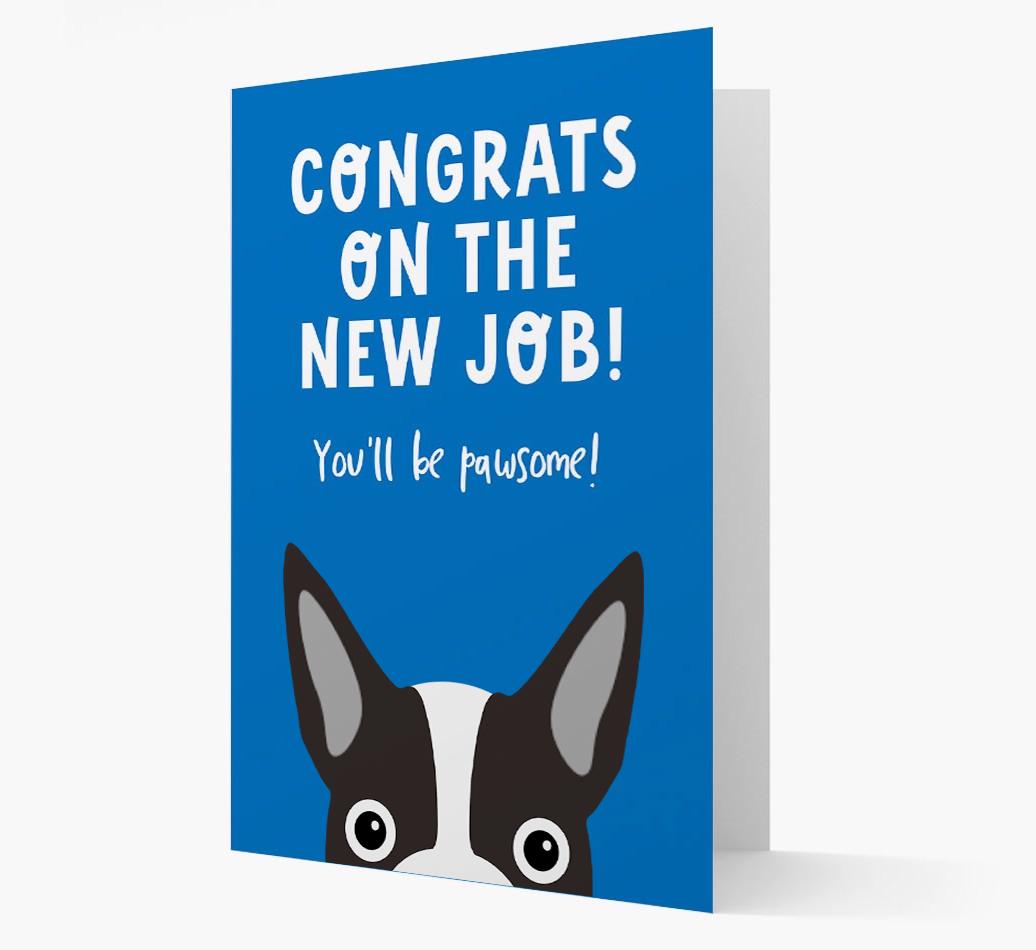 Congrats On The New Job: Personalized {breedFullName} Card