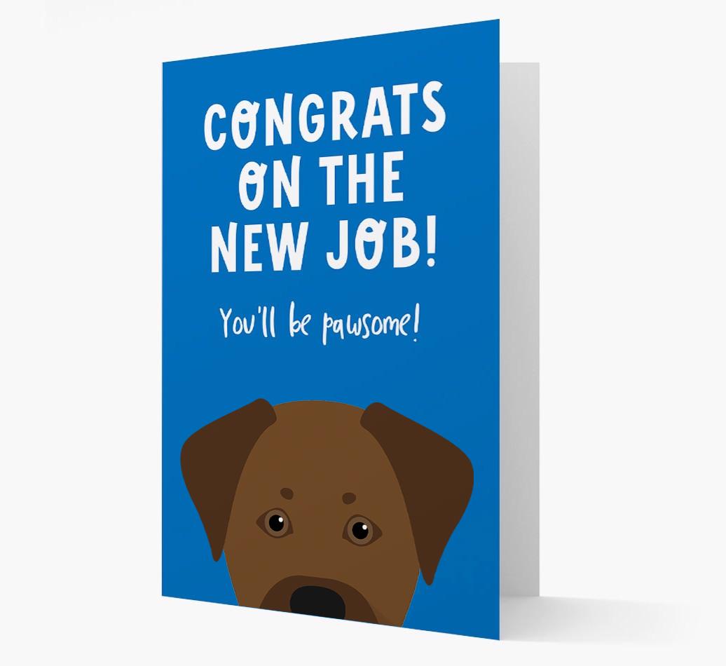 Congrats On The New Job: Personalized {breedFullName} Card
