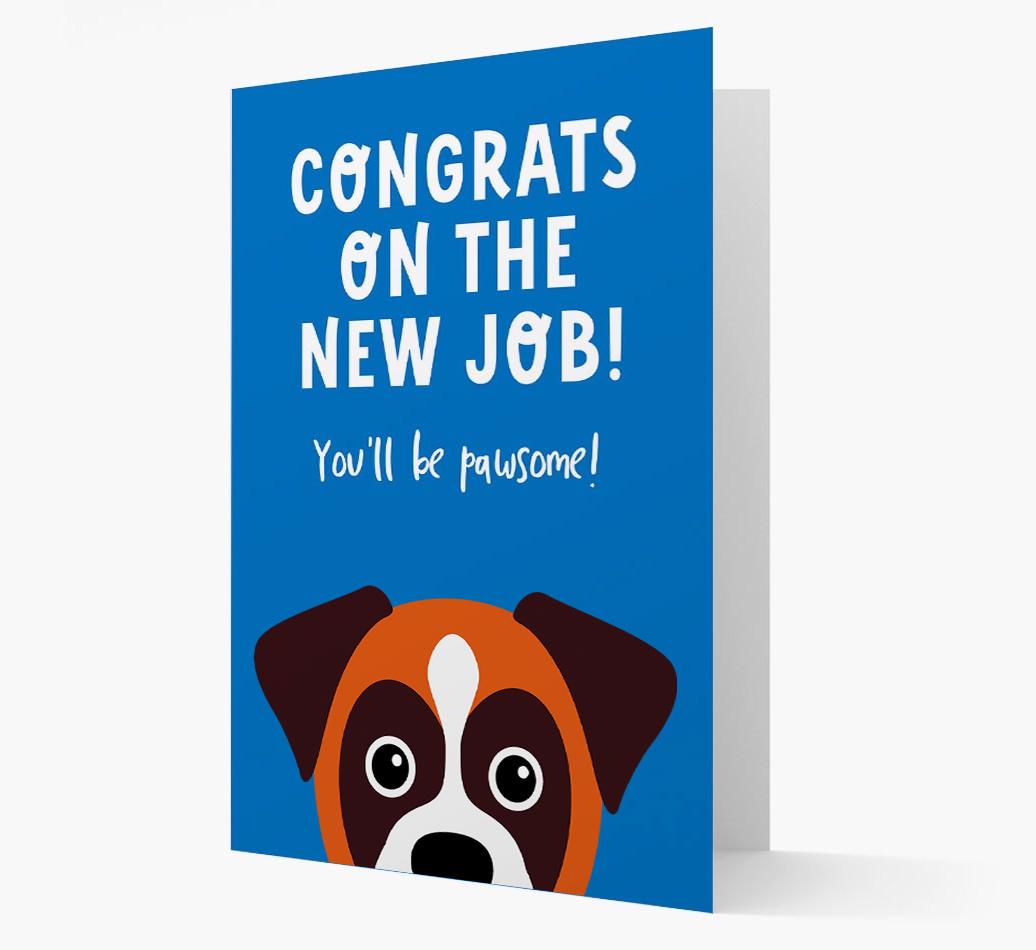 Congrats On The New Job: Personalized {breedFullName} Card