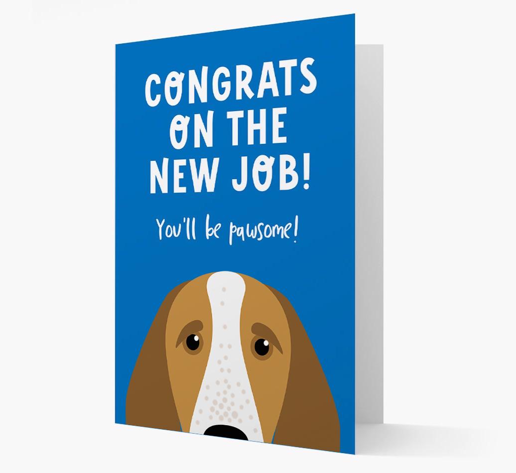Congrats On The New Job: Personalized {breedFullName} Card