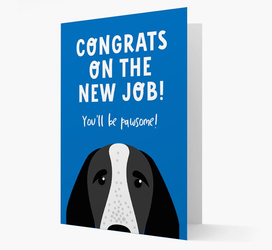 Congrats On The New Job: Personalized {breedFullName} Card