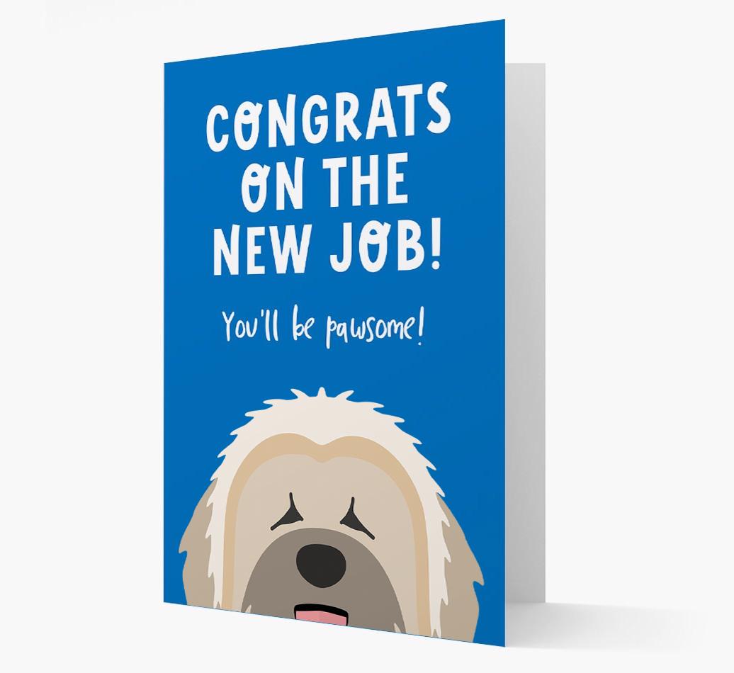 Congrats On The New Job: Personalized {breedFullName} Card