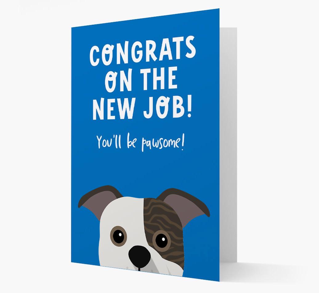 Congrats On The New Job: Personalized {breedFullName} Card