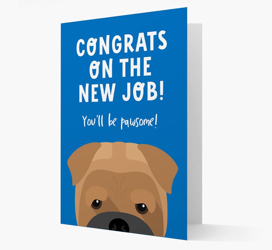 Congrats On The New Job: Personalized {breedFullName} Card