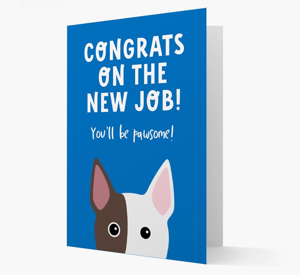 Congrats On The New Job: Personalized {breedFullName} Card
