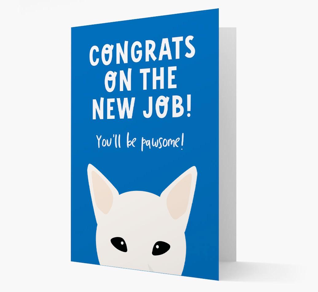 Congrats On The New Job: Personalized {breedFullName} Card