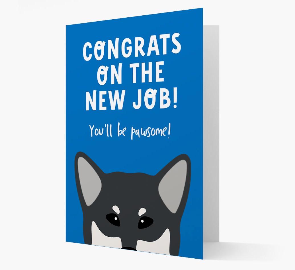 Congrats On The New Job: Personalized {breedFullName} Card
