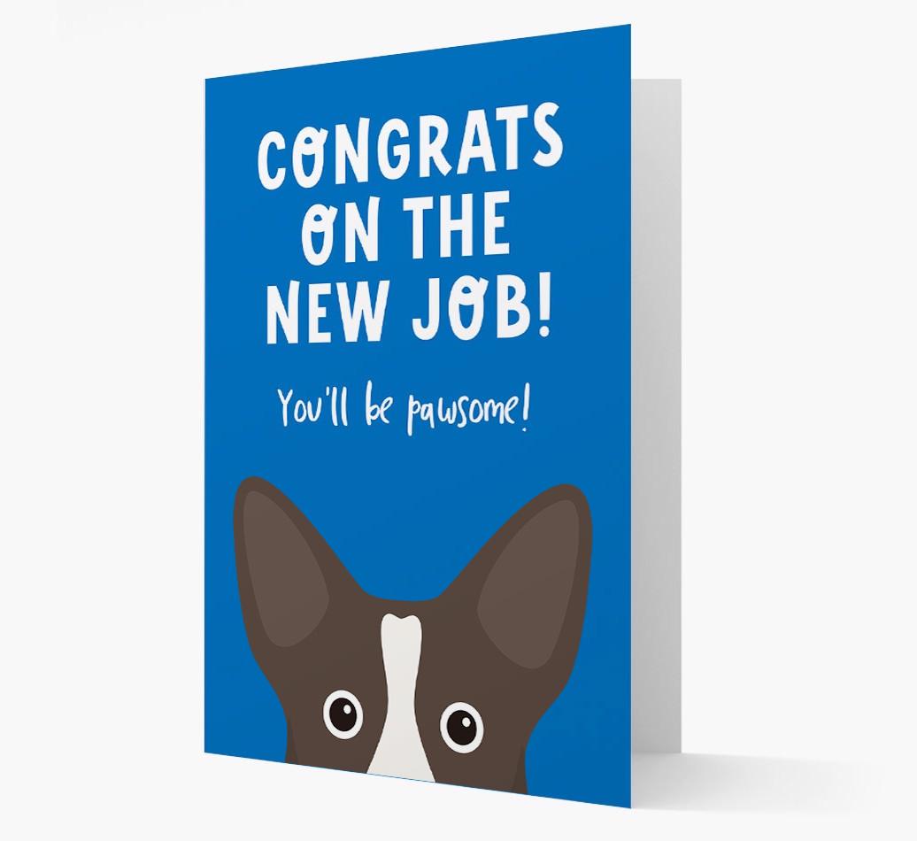 Congrats On The New Job: Personalized {breedFullName} Card