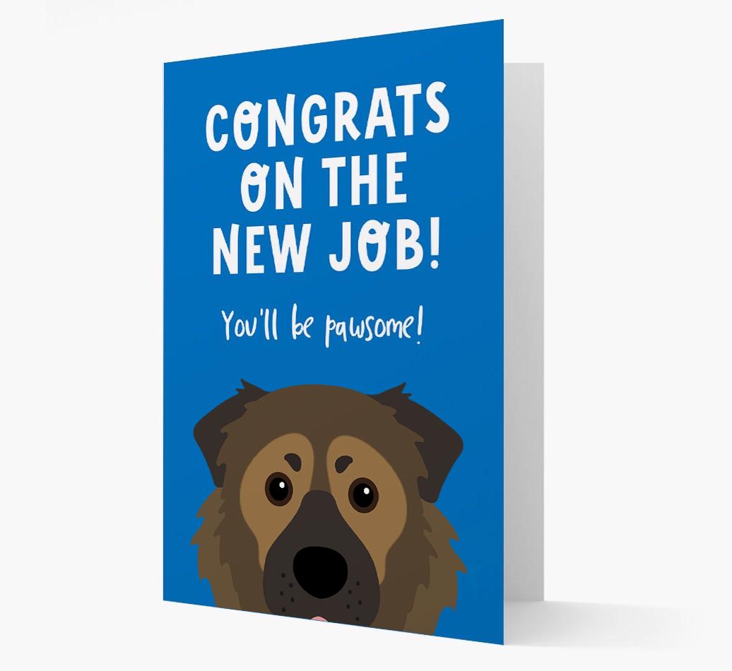 Congrats On The New Job: Personalized {breedFullName} Card