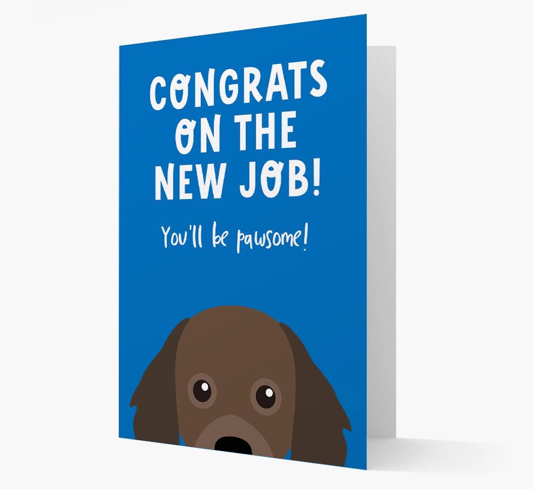 Congrats On The New Job: Personalized {breedFullName} Card