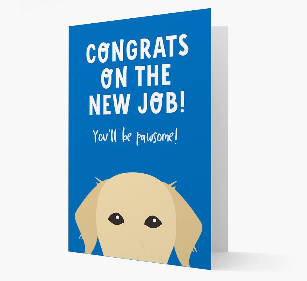 Congrats On The New Job: Personalized {breedFullName} Card