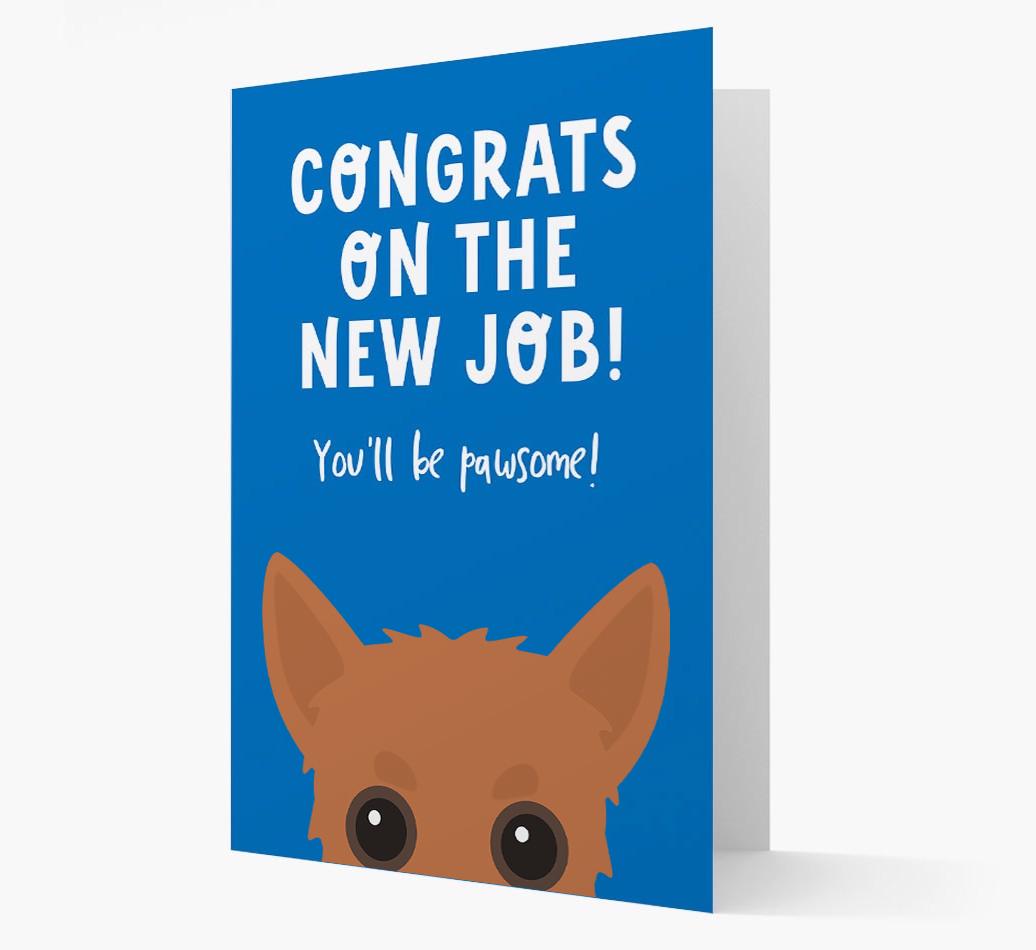 Congrats On The New Job: Personalized {breedFullName} Card