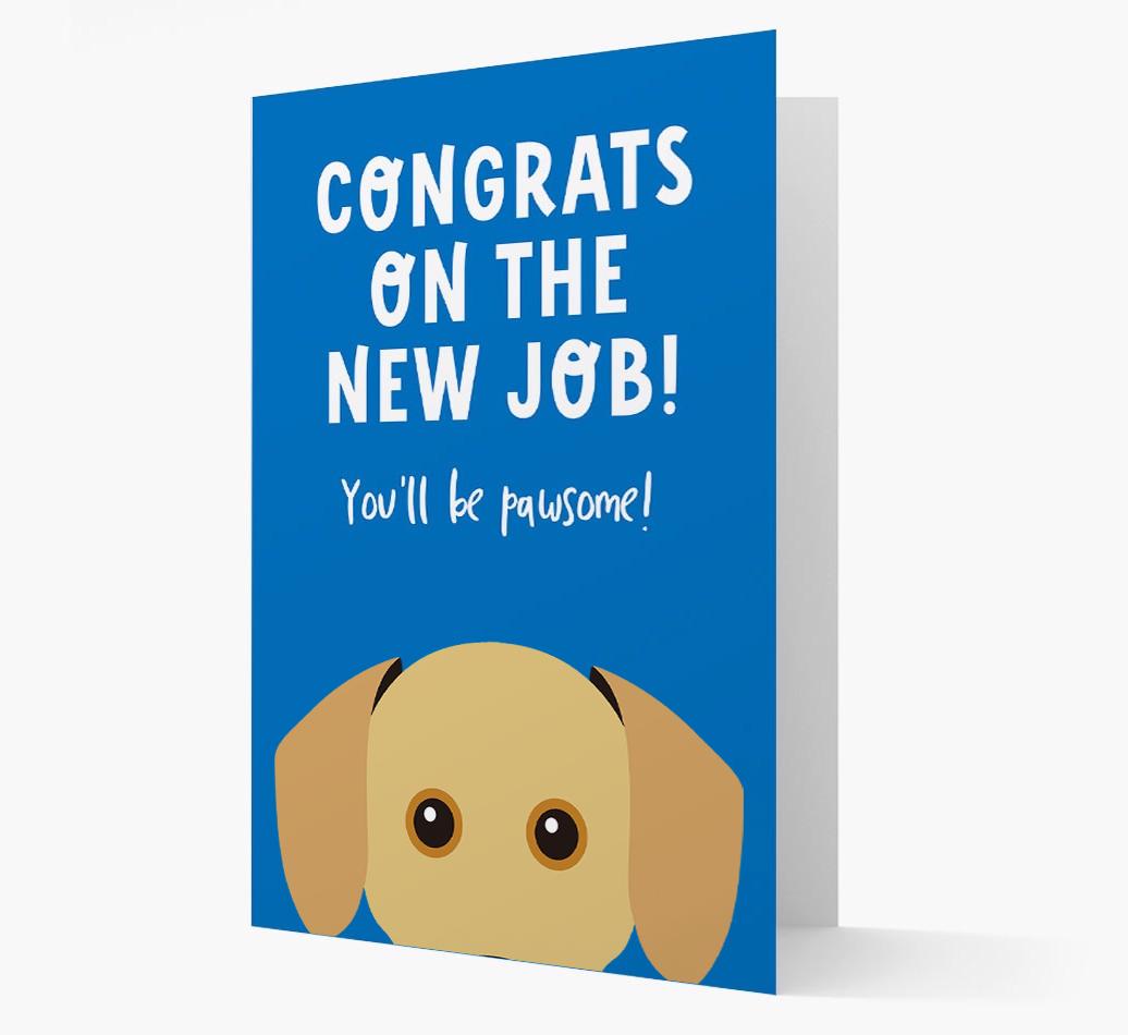 Congrats On The New Job: Personalized {breedFullName} Card