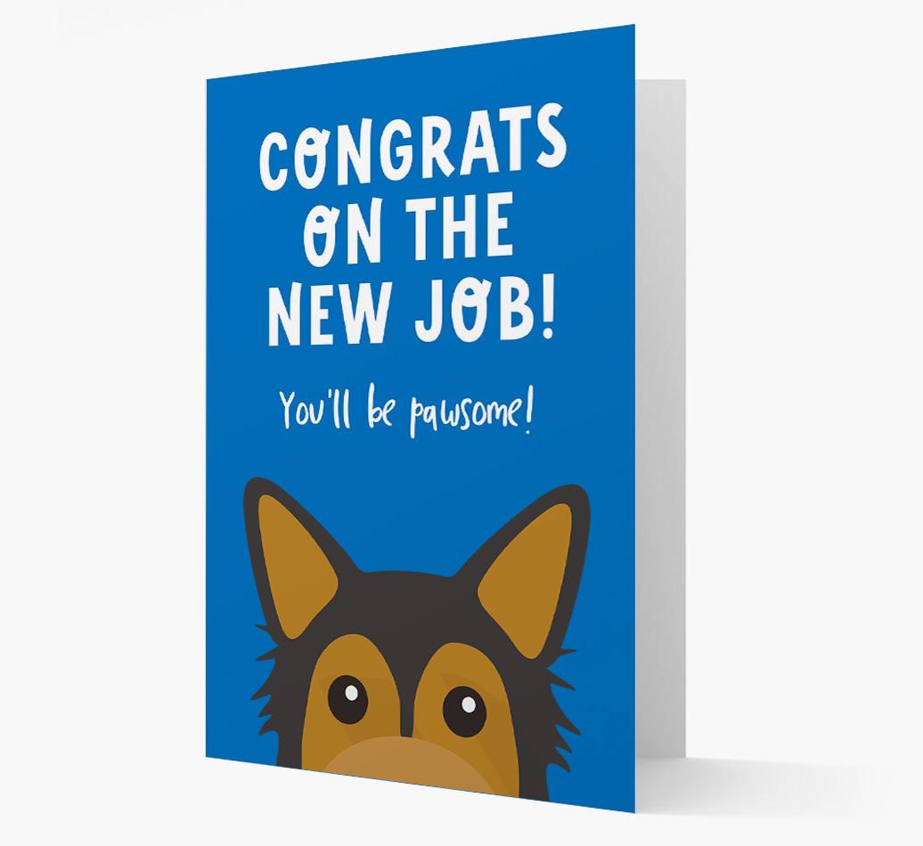 Congrats On The New Job: Personalized {breedFullName} Card