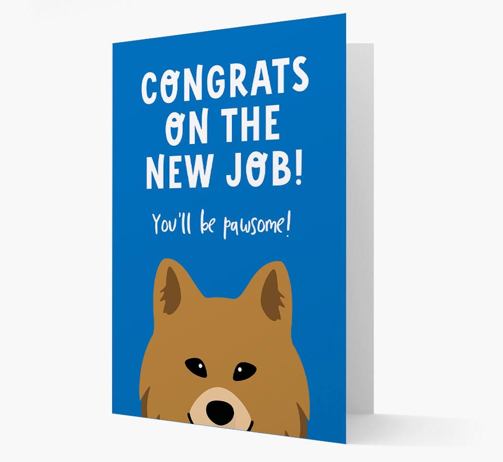 Congrats On The New Job: Personalized {breedFullName} Card