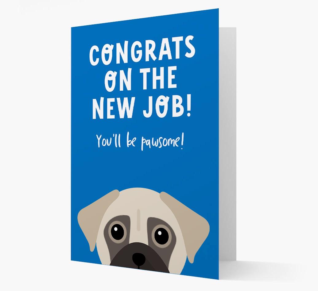 Congrats On The New Job: Personalized {breedFullName} Card