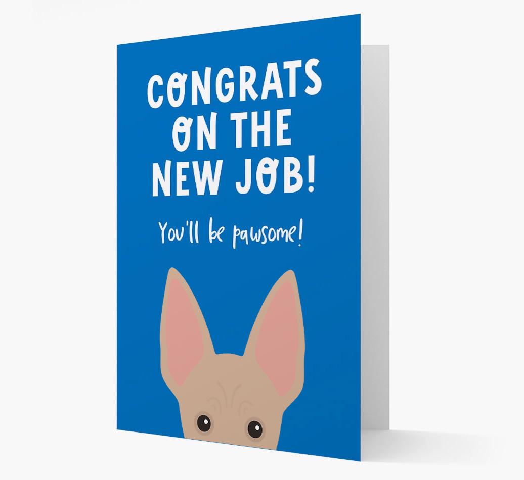 Congrats On The New Job: Personalized {breedFullName} Card