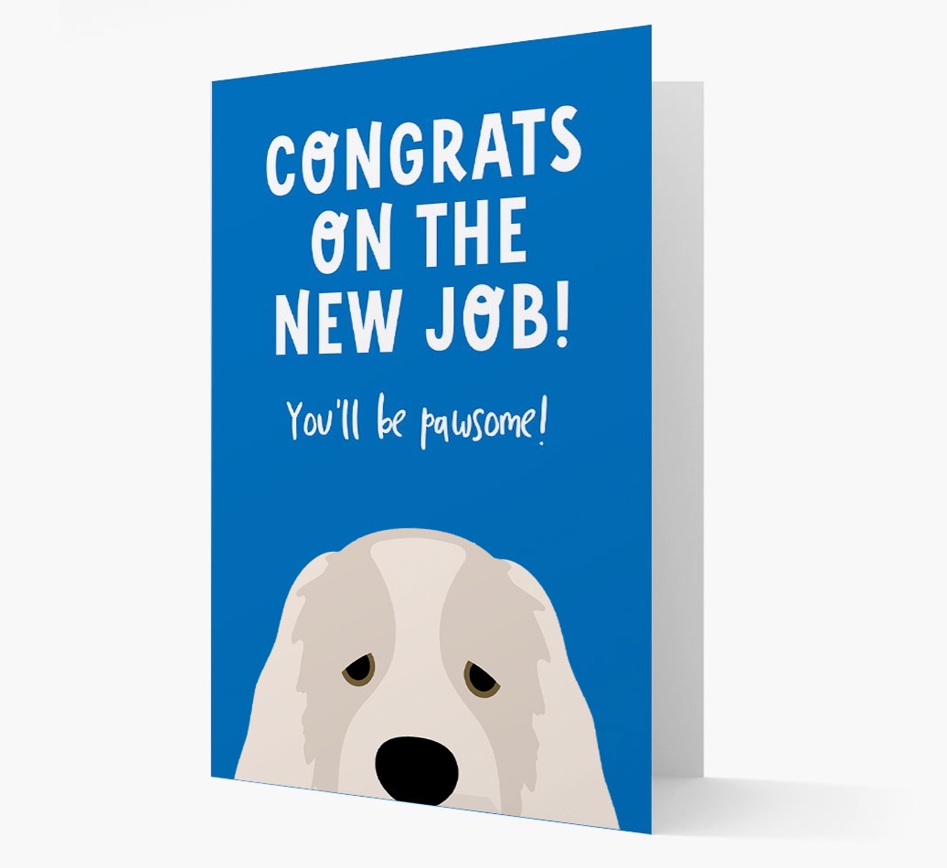 Congrats On The New Job: Personalized {breedFullName} Card