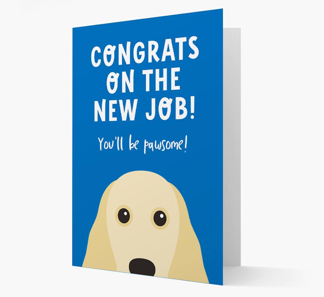 Congrats On The New Job: Personalized {breedFullName} Card