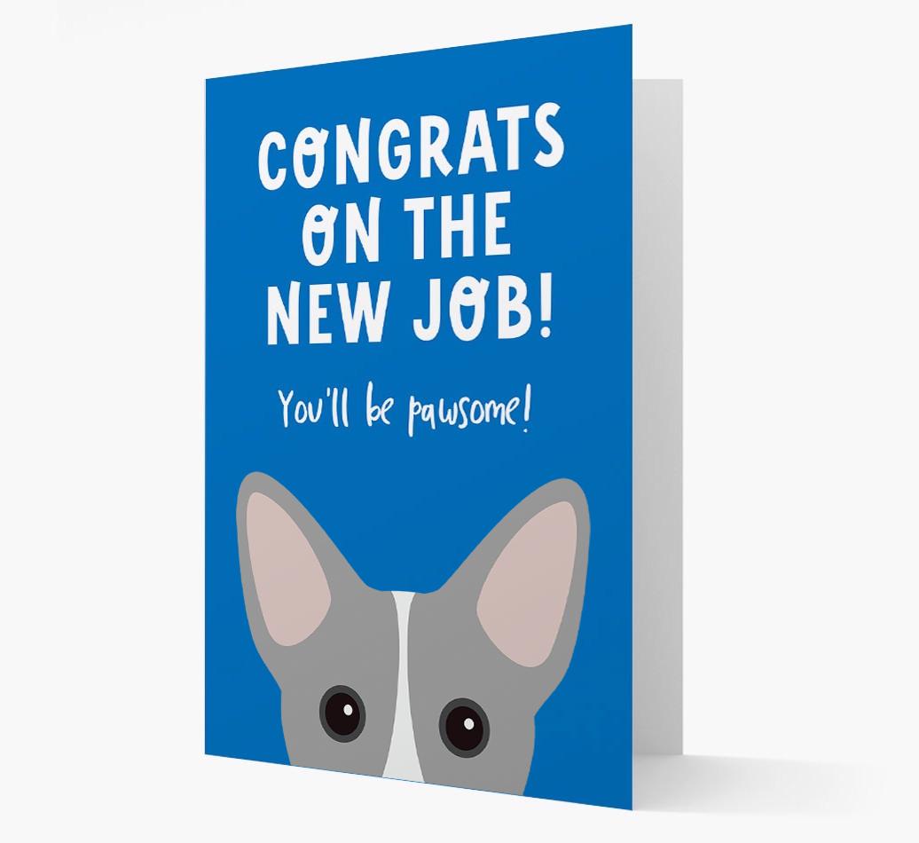 Congrats On The New Job: Personalized {breedFullName} Card