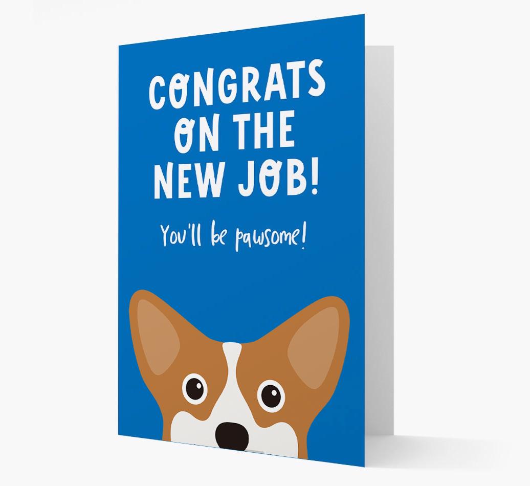 Congrats On The New Job: Personalized {breedFullName} Card