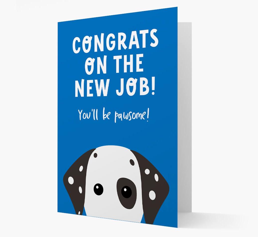 Congrats On The New Job: Personalized {breedFullName} Card