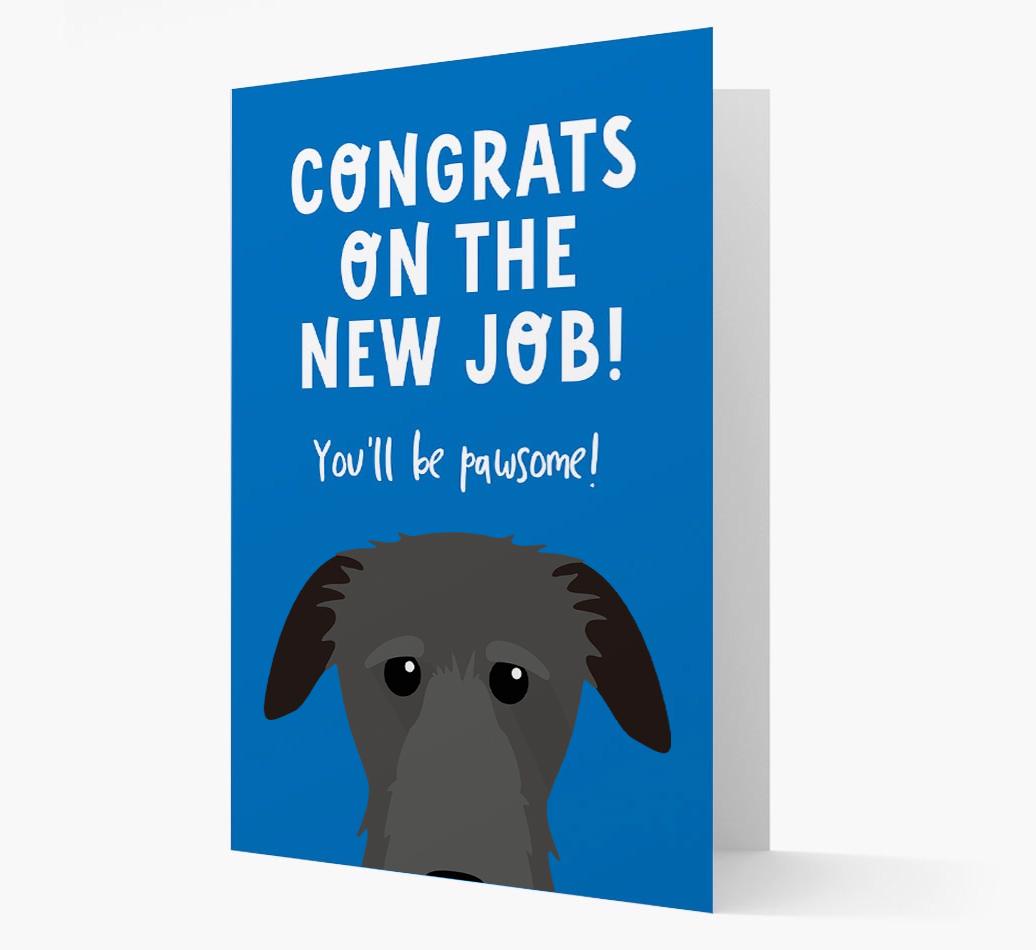 Congrats On The New Job: Personalized {breedFullName} Card