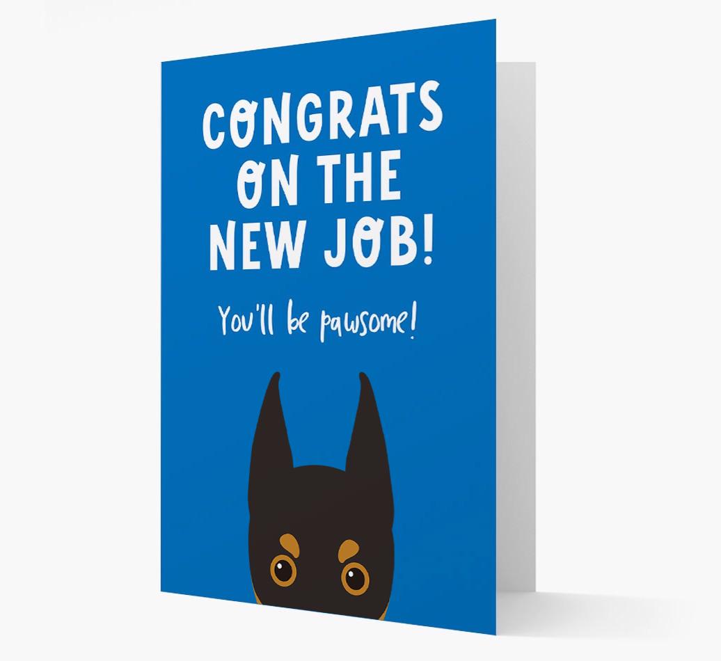 Congrats On The New Job: Personalized {breedFullName} Card