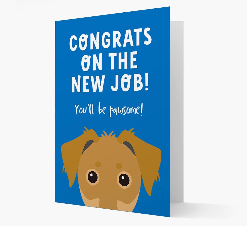 Congrats On The New Job: Personalized {breedFullName} Card