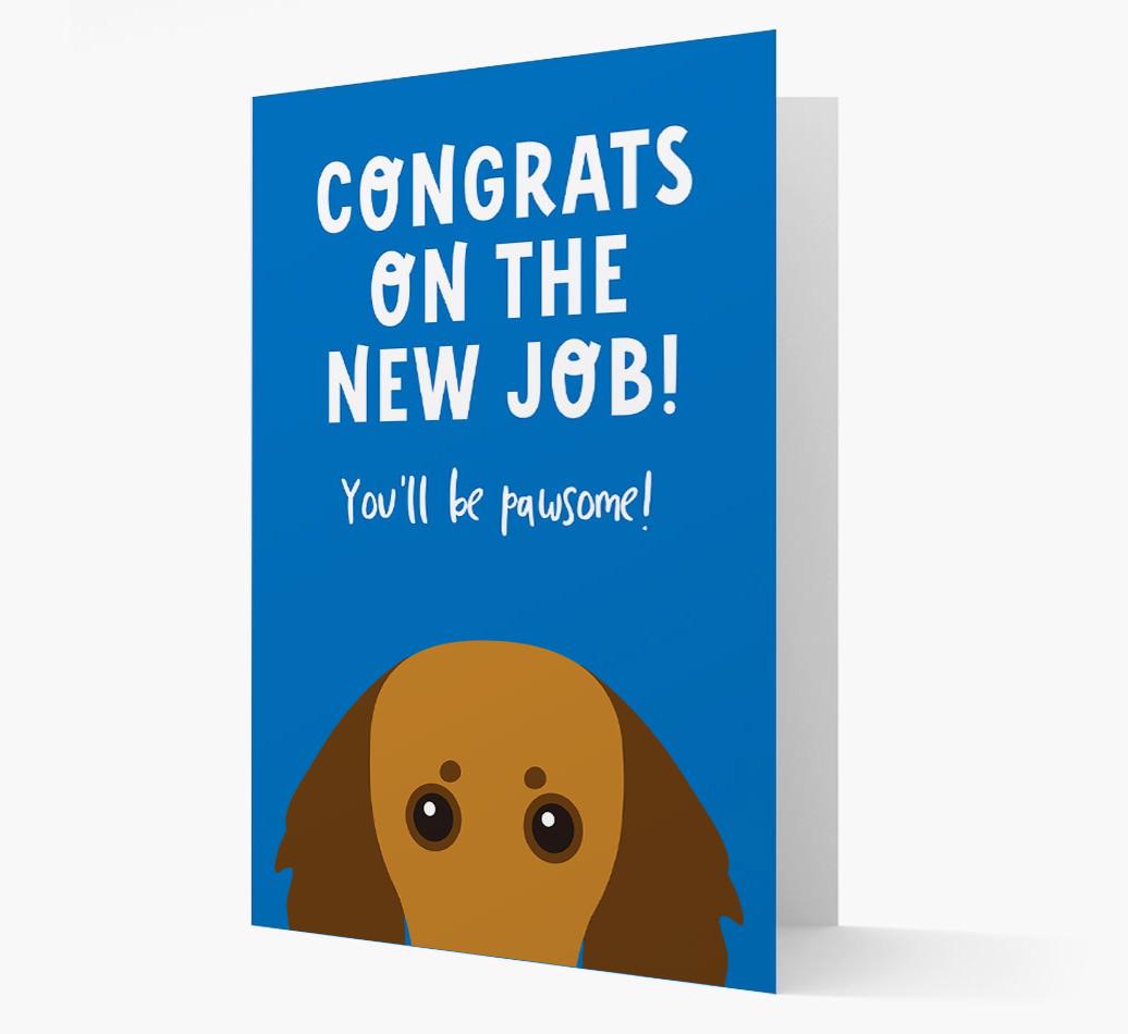 Congrats On The New Job: Personalized {breedFullName} Card