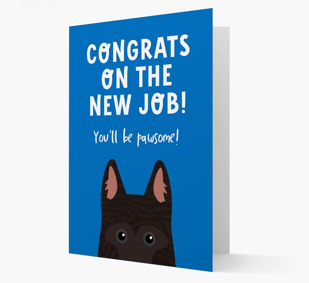 Congrats On The New Job: Personalized {breedFullName} Card