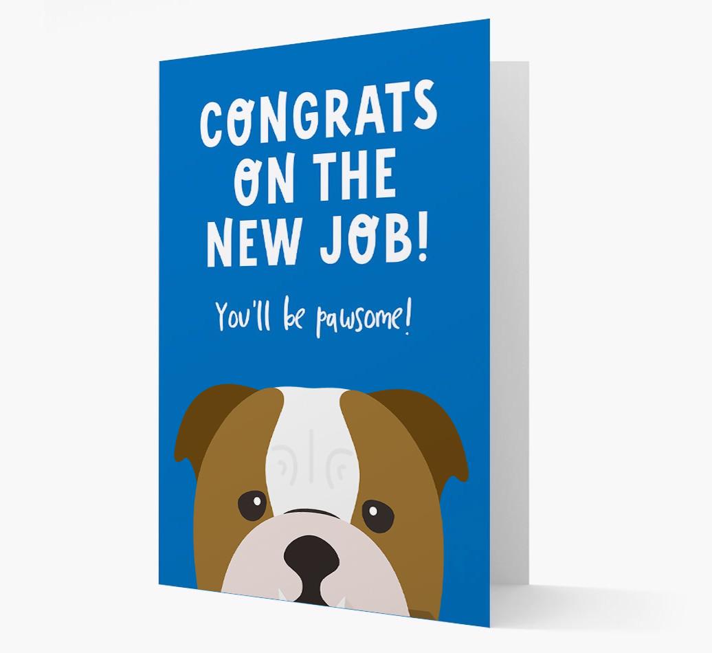 Congrats On The New Job: Personalized {breedFullName} Card