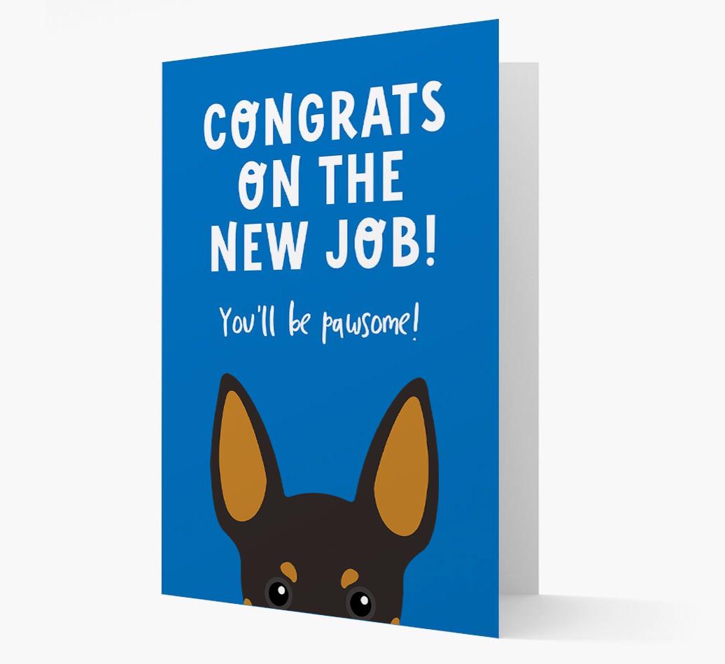Congrats On The New Job: Personalized {breedFullName} Card