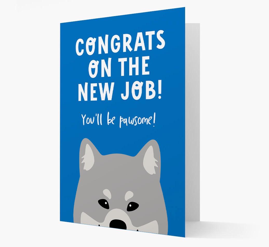 Congrats On The New Job: Personalized {breedFullName} Card