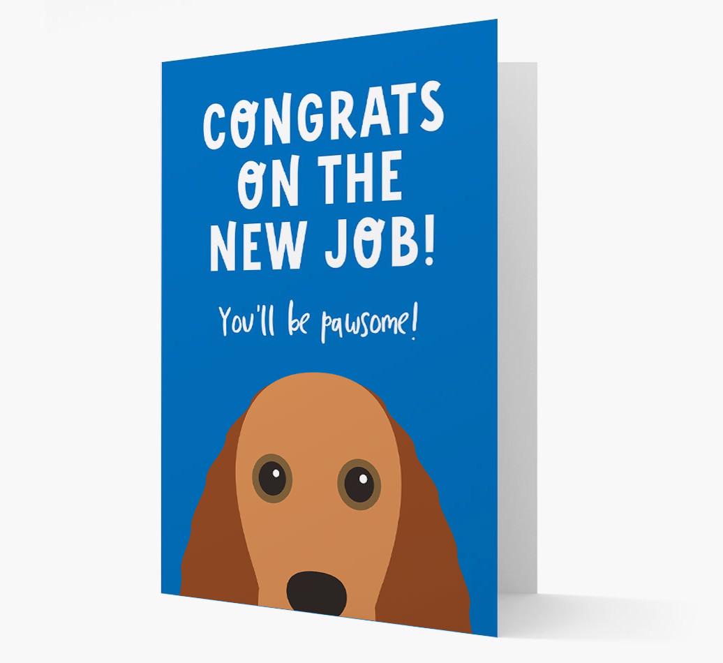 Congrats On The New Job: Personalized {breedFullName} Card