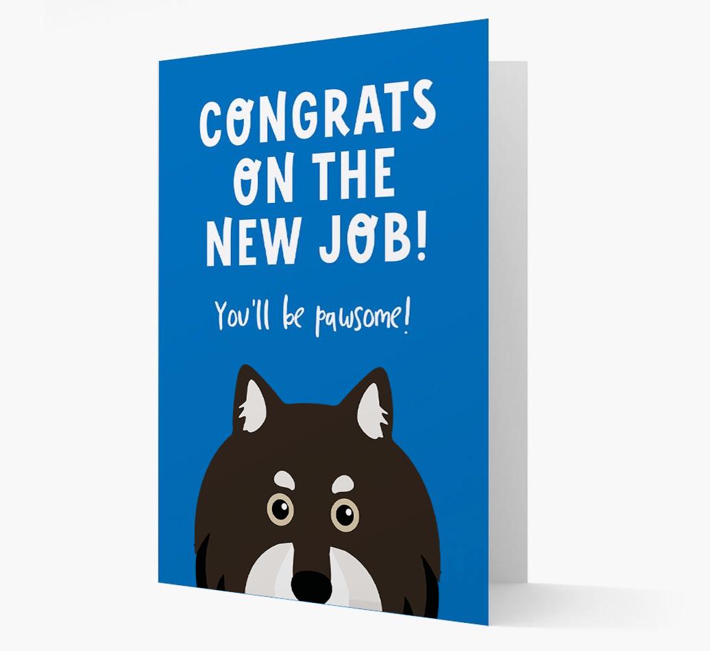 Congrats On The New Job: Personalized {breedFullName} Card
